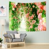 Summer Rose Flower Arch Tapestry Large Wall Hanging Backdrop Wall