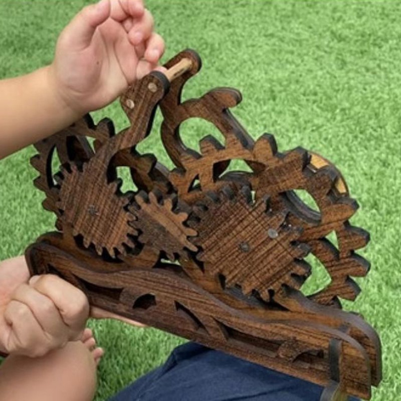 Manual Gear Open and Close Switch Decorative Ornament