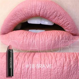 FOCALLURE Ultra Chic Matte Lipstick,Rich Vitamin E Lip Crayon,Lightweight Matte Color without Drying or Fading,Long Lasting Waterproof Lips Makeup,BRAVE