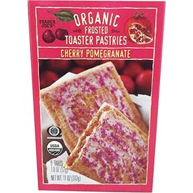 Trader Joe's Organic Cherry Pomegranate Frosted Toaster Pastries, 11 Oz