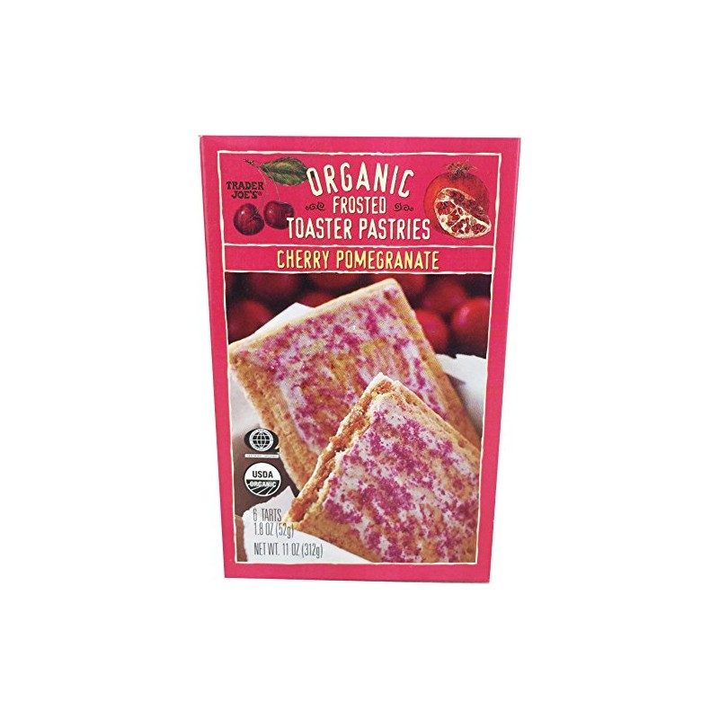 Trader Joe's Organic Cherry Pomegranate Frosted Toaster Pastries, 11 Oz