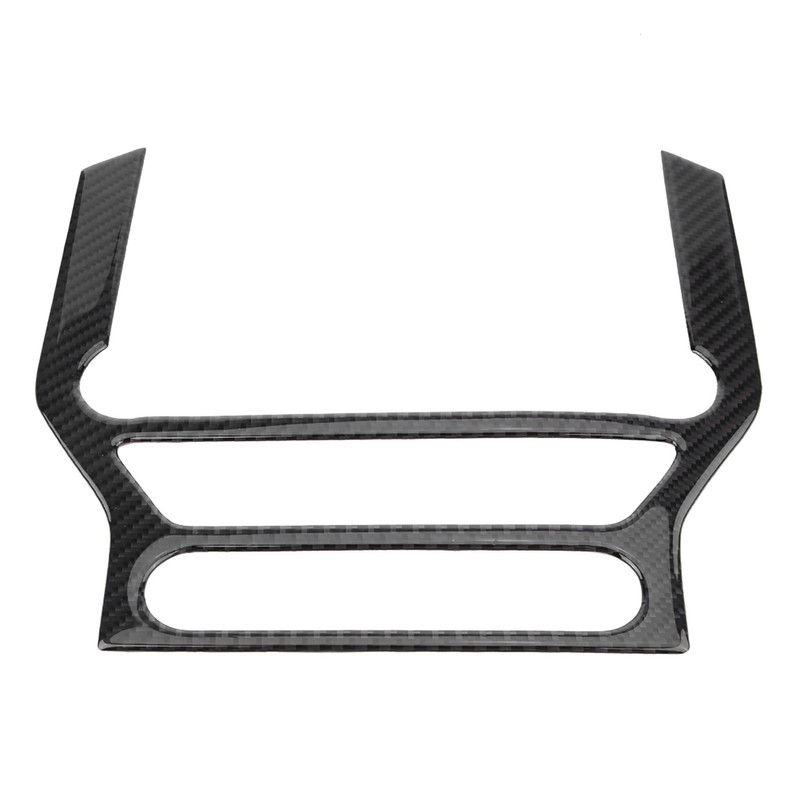 Carbon Fiber Multimedia Center Console Panel Decorative Trim Sticker for