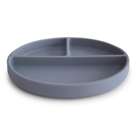 mushie Silicone Suction Plate | BPA-Free Non-Slip Design (Tradewinds)