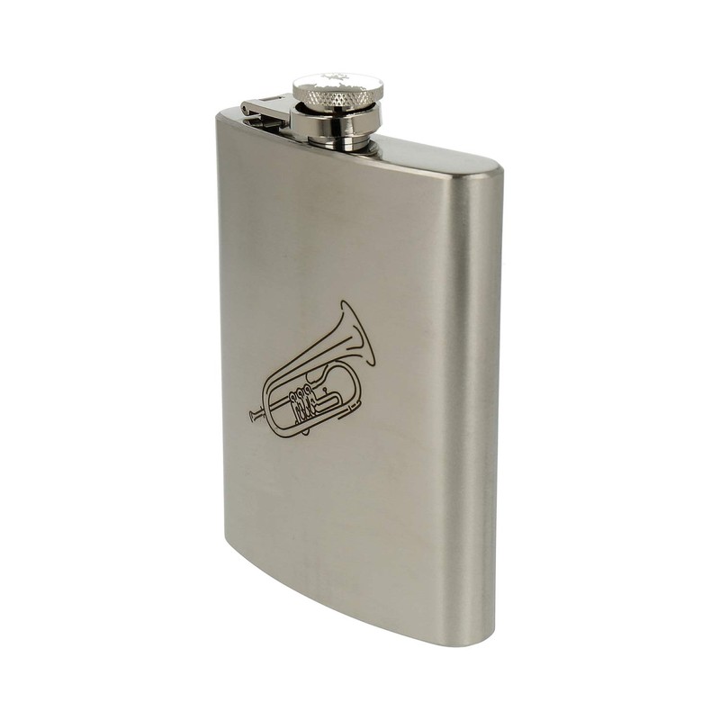 Hip Flask German Flugelhorn - Beautiful Gift for Musicians