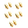 Lyaciomn 10Pcs Gold Plated RCA Plug Cap Short-Circuit Socket, Phono