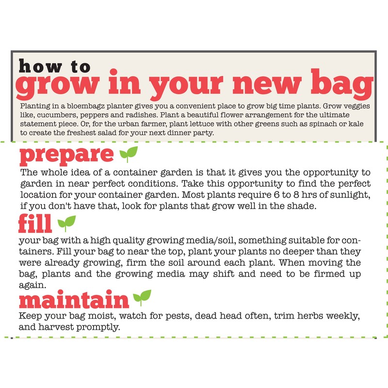 BloemBagz 2 Pocket Rail Planter, 18", Peppercorn