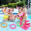 RNHDLY Pack of 10 Flamingo Inflatable Throwing Game, Ring Throwing