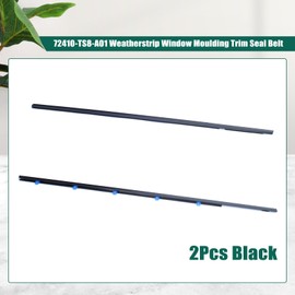 YUXIVCNE 72410-TS8-A01 Weatherstrip Window Moulding Trim Seal Belt Replacement for Honda for Civic Coupe 2D 2012 2013 2014 2015 Replace 72450-TS8-A01, Black 2Pcs