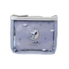 Marimo Craft SPCQ-251 Snoopy Dreamy Series Tissue Pouch, Blue, W 5.5 x H 3.9 x D 0.4 inches (14 x 10 x 1 cm)