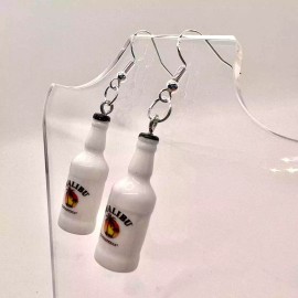 Kylie Wylie Customs Malibu Run Earrings - Alcohol Bottle Earrings - New Years Eve Party Earrings