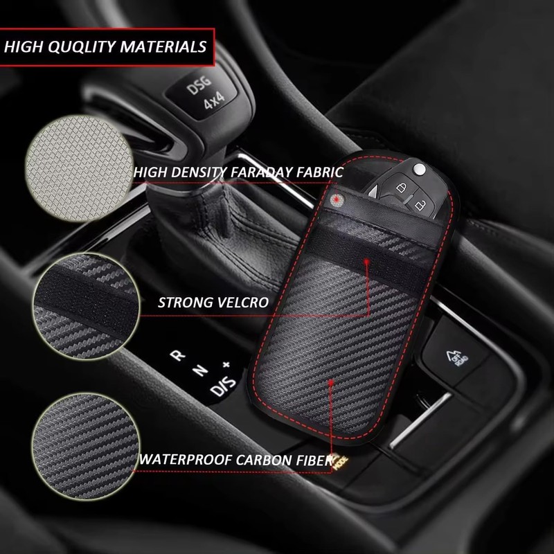 2 UR DOOR Faraday Key Fob Protector Pouch - Compact