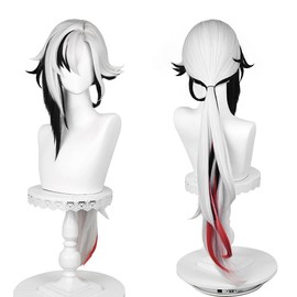 Cat Castle Haragin Arlecchino Cosplay Wig, Heat Resistant Wig, Anime Costume, Accessory for Parties, Events, Masquerade, Wig Net Included