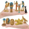 12 Ancient Egypt PVC Miniature Statues, Ornaments with Nebastre, King