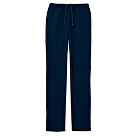 Amfamie Scrub Pants, Powder Stretch, Full Rubber, Non-See-through, Absorbent, Quick Drying, Odor Resistant, Unisex, Medical Nurse, navy