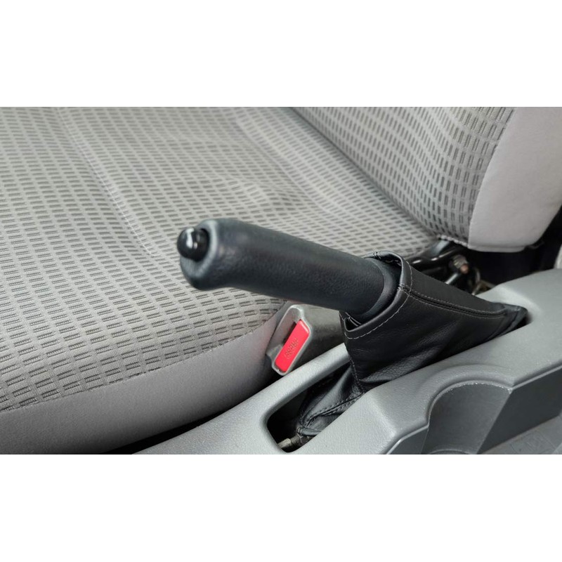 Donally Leather Shift Boots Side Brake Cover, Black, General Purpose