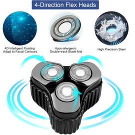 Mini Electric Shaver for Men,Pocket Size Washable Electric Razor,Mini Portable Electric Shaver