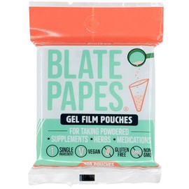 Blate Papes Gel Film Pouches, 120 Count | Edible Films for Taking Herbs and Supplements