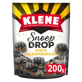 Klene Snoepdrop Salmiakboksjes I Sweet Sugar Coated Salmiak Licorice I 200g 7.05 ounce