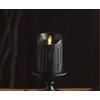 Luminara Wax Drip Flameless LED Candle, Black 3" x 4.5",