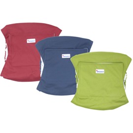 Petsweare Waterproof Absorbency, Washable, Robust, Reusable Dog Nappies, Incontinence Pad for Male Puppies and Dogs, Pack of 3 (Small, Green/Red/Blue)