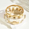 Shell Beach Bracelets for Women Gold Bracelet Stack Gold Bangles