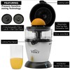 Vinci Hands Free Electric Citrus Juicer, 1-Button Juicer Machine, Orange