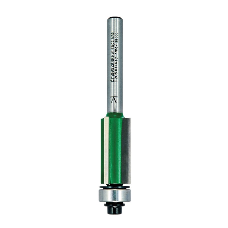 Trend Craft C205X1/4TC Pro 1/4in shank bearing guided trimmer cutter