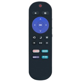 Replacement Remote Control Applicable for Sanyo Roku TV FW50R71F FW32R19F FW40R49F FW55R70F FW65R70F FW50R49F FW65R79FC FW55R79FC FW50R48FC FW43R49F FW32R19FC FW50R79FC FW32R18FC FW50R49FC FW43R49FC