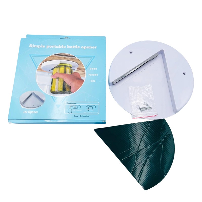 Under Cabinet Jar Opener Jar Lid & Bottle Opener, Easily