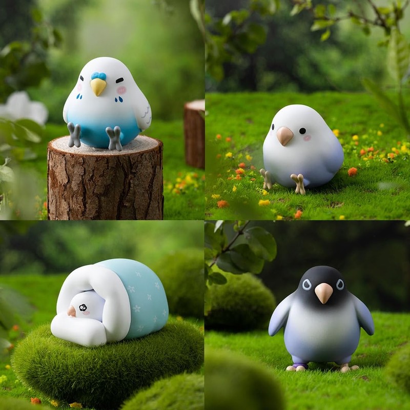 azukisan Mini Love Bird Series1 Cute Parrot Blind Box Figures