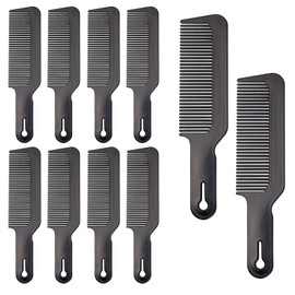 10 Pack 8.66 in Barber Comb, Black