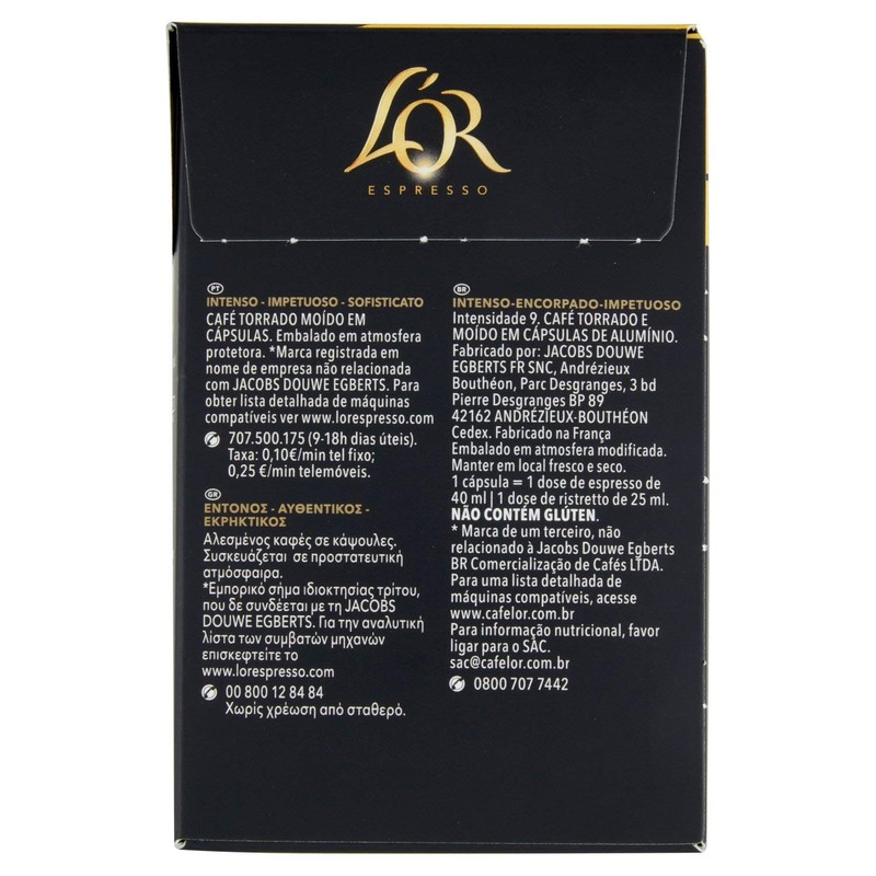 L'OR Forza Coffee Capsules, Pack of 40