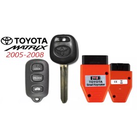 Toyota CUT BY CODE + Toyota MATRIX 05-08 44D Key + 4B Remote GQ43VT14T + Programmer