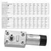 DC Worm Gear Motor 15mm Double Shaft Speed Reduction Drive