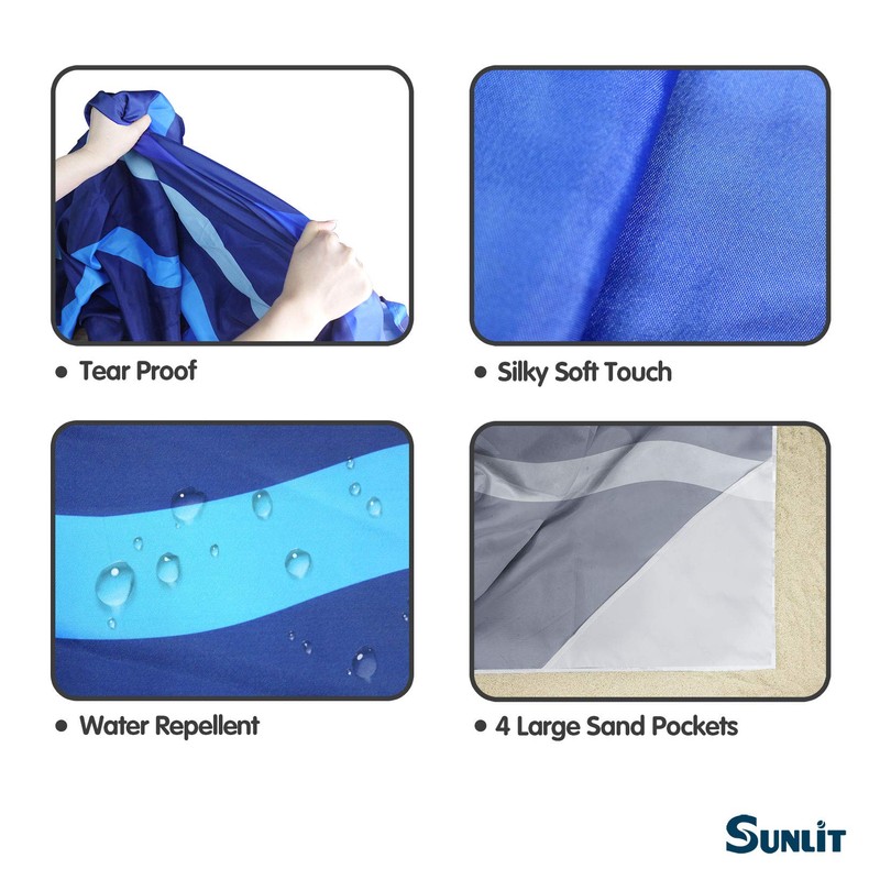 Sunlit Design Beach Blanket Sand Mat