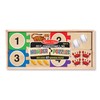Melissa & Doug Self-Correcting Wooden Number Puzzles With Storage Box