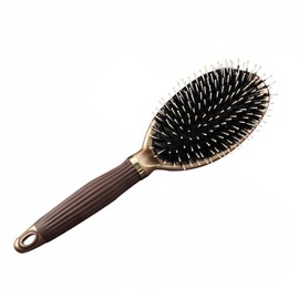 Vaguelly Natural Boar Bristle Hairbrush with Massage for Men and Women Scalp Stimulating Detangling Comb for Smooth Straight and Fluffy Wavy Hair Suitable for All Hair Types