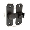 2 x Black 304 Stainless Steel 180 Degree Gate Latch