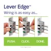 Leviton Lever Edge 15 Amp Tamper-Resistant Duplex Outlet, E5325-SW, White