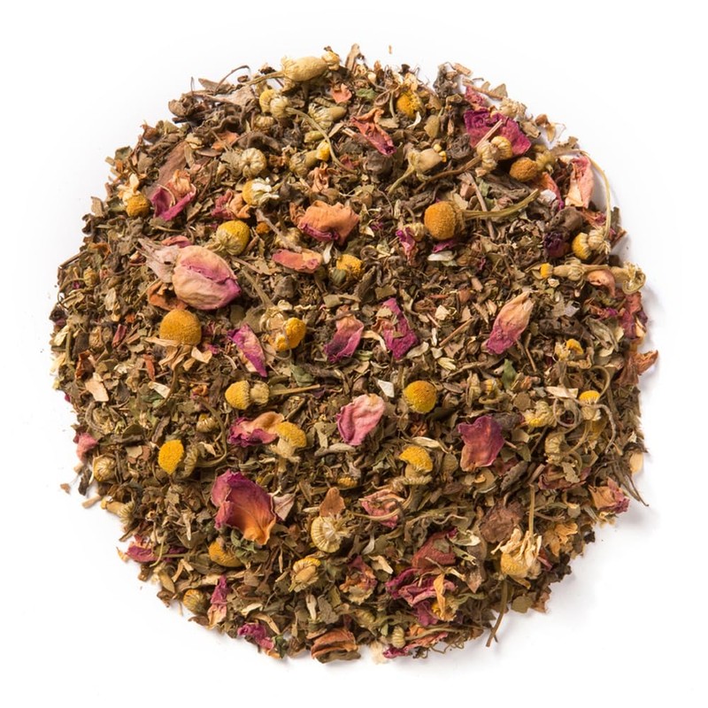 Davidson's Organics, Tulsi Rose Petals, Loose Leaf Tea, 16-Ounce Bag