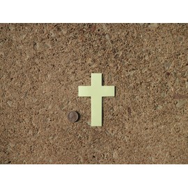 Cross Christian Religious Symbol Crucifix ~ Glow In The Dark Waterproof Weatherproof Vinyl Decal Sticker ~ SELECT A SIZE! ~ for Car Truck Vehicle Wall Motorcycle Bedroom Bumper Cell Phone Gift Present