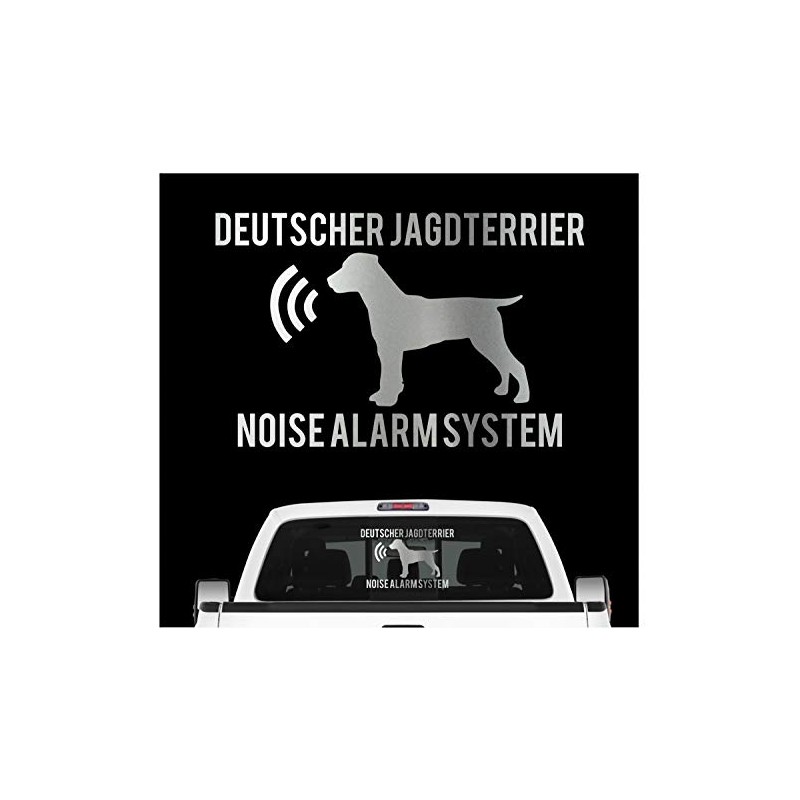 siviwonder German Hunting Terrier Noise Alarm System Car Sticker Dog