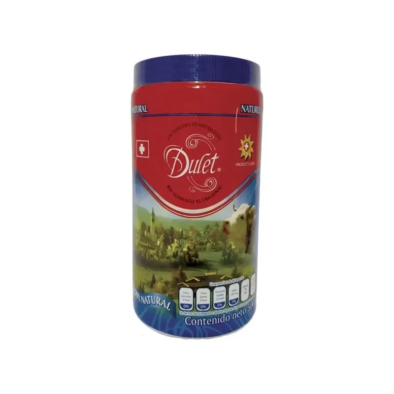 Dulet - Lactosuero Suizo Sabor Natural 500g - 500g -