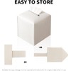 Tissue Box Cover Holder 2 Piece,Square Premium PU Leather Decorative