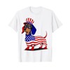 Dachshund Dog 4th of July American Flag Men Women T-Shirt