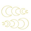 WANGCL 8 Pcs DIY Macrame Metal Floral Wreath Crafts Hoops