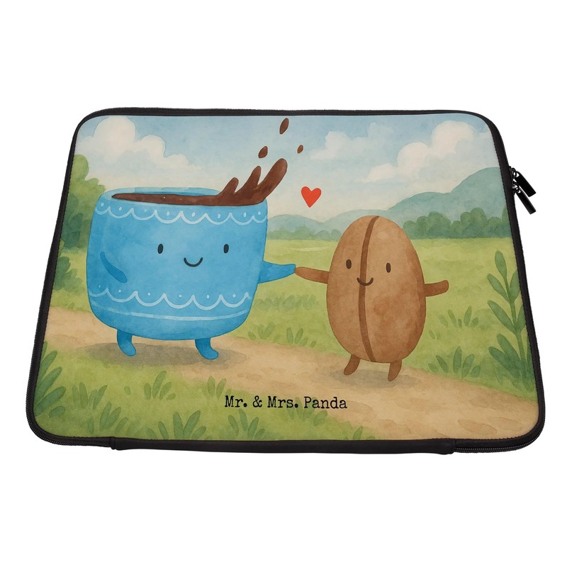 Mr. & Mrs. Panda Notebook Tasche Kaffee Bohne Design 33