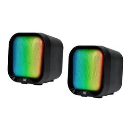 Vorago SPK-109 Bocinas 2.0 USB 3.5 Mm 8 Modos De Iluminacion RGB Alimentacion USB