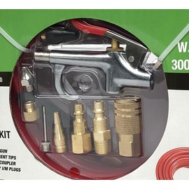 DP Dynamic Power 3/8 x 25 FT PVC Air Compressor Hose WITH 9 Pieces Air Compressor Accessories Kit