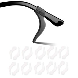 Eyeglass Ear Grip,Silicone Ear Hook, 10 Pairs Soft Comfortable Anti-slip Holder, Eyewear Retainers for Glasses Sunglasses,Clear